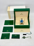 2023 Rolex Datejust 41mm 126300 Stainless Steel Oyster Blue Roman Numeral Dial