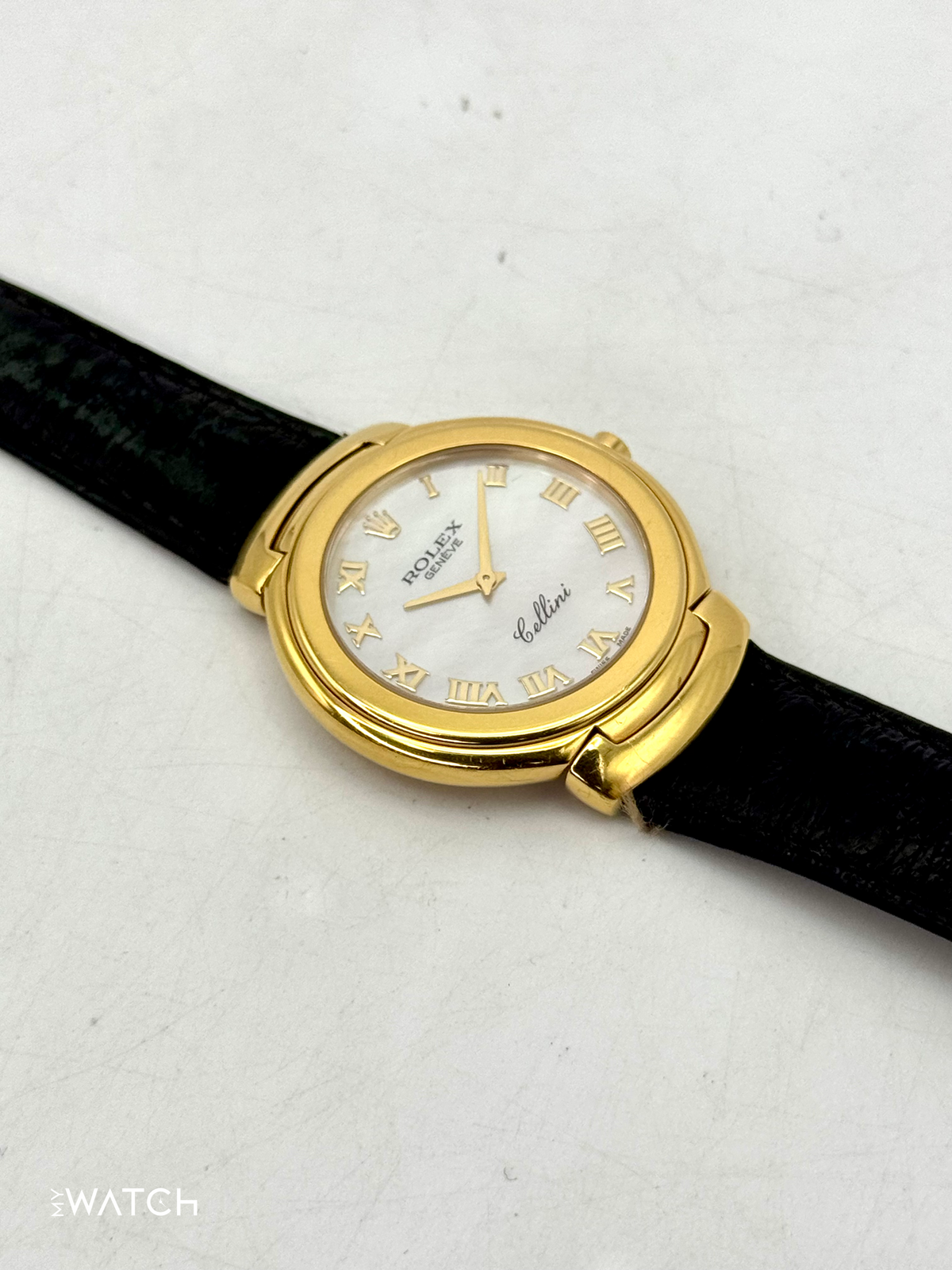 2006 Rolex Cellini 37mm 6623/8 18kt Yellow Gold Mother of Pearl Dial