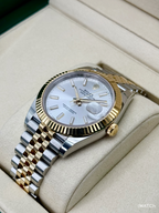 2025 Rolex Datejust 41mm 126333 Two-Tone Jubilee Silver Dial