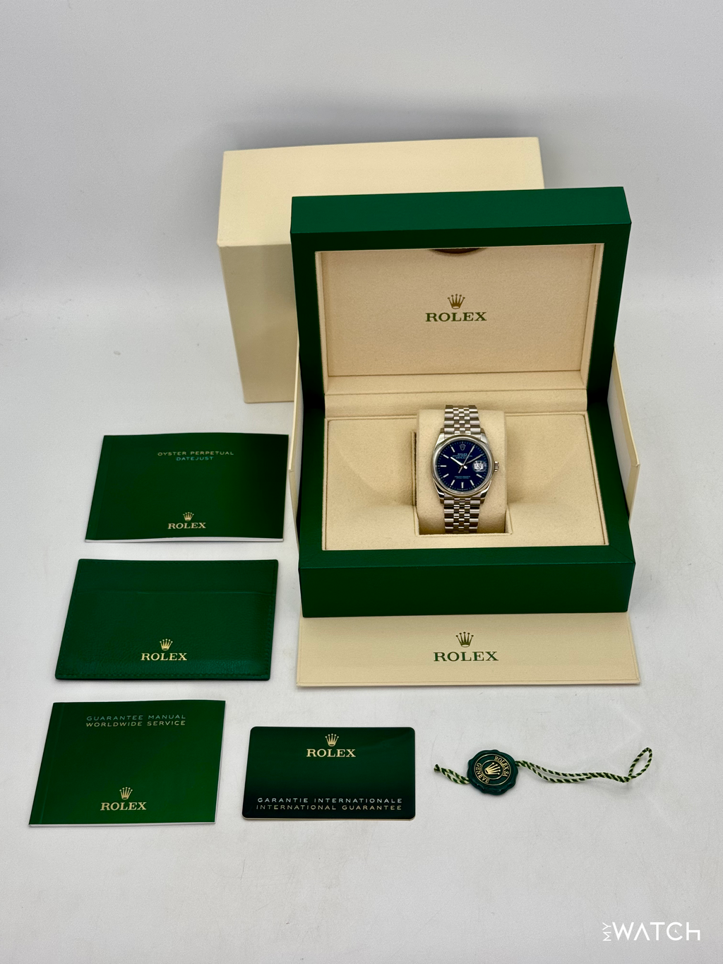 2024 Rolex Datejust 36mm 126200 Stainless Steel Jubilee Blue Dial