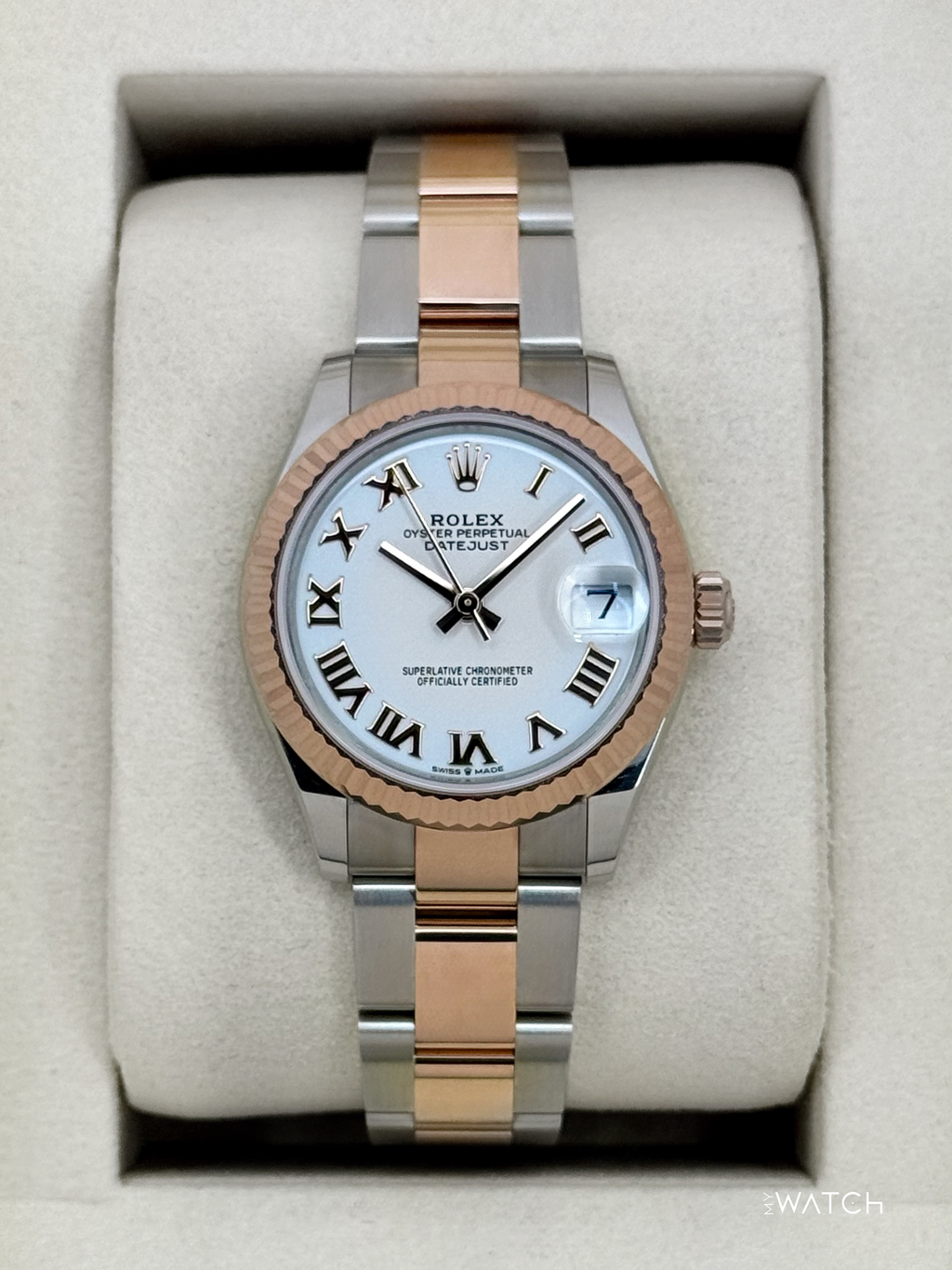 NEW 2025 Rolex Ladies Datejust 31mm 278271 Two-Tone Oyster White Dial
