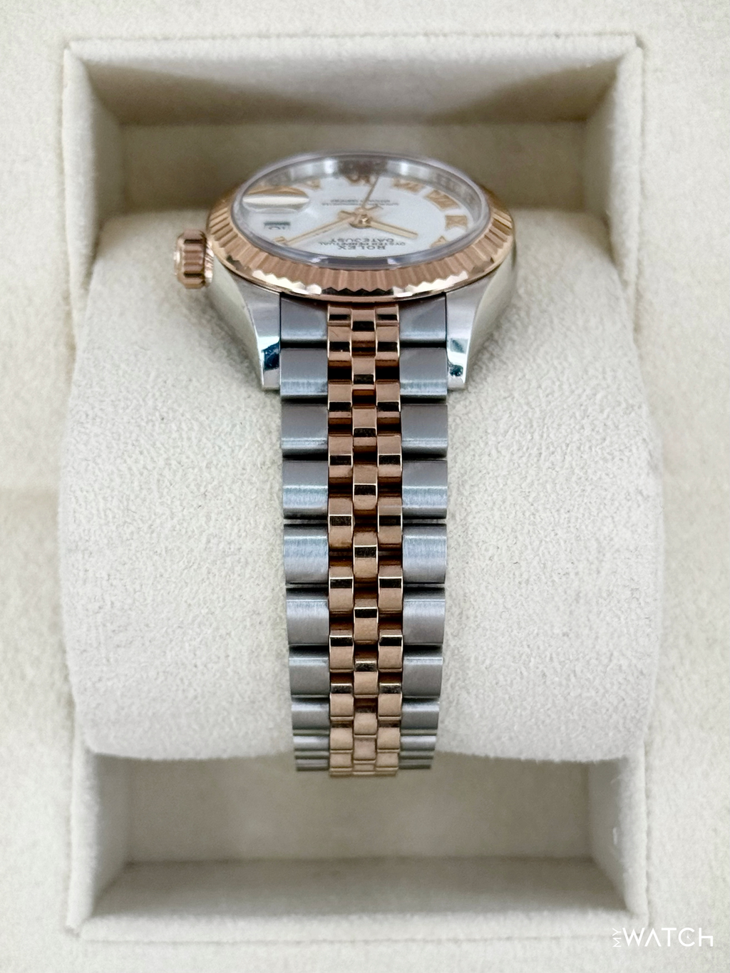 2023 Rolex Lady-Datejust 28mm 279171 Two-Tone Jubilee White Dial