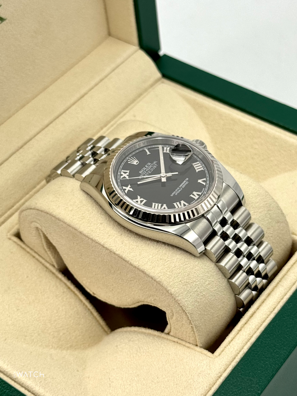 2016 Rolex Datejust 36mm 116234 Stainless Steel Jubilee Black Dial