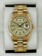 1990 Rolex Day-Date 36mm 18238 Presidential 18kt Yellow Gold Champagne Dial (CPO)