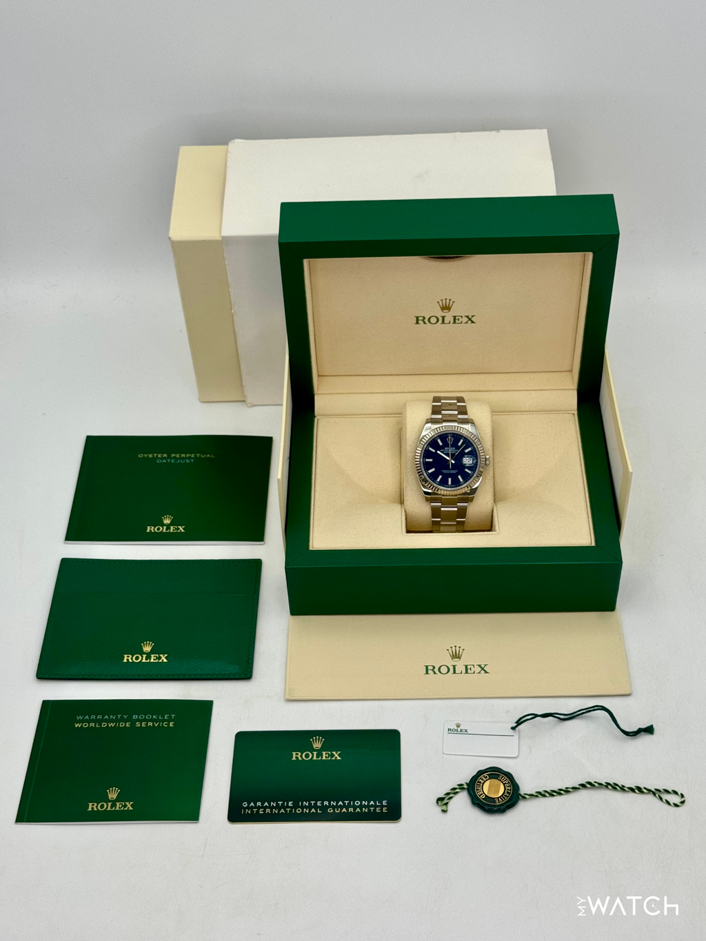 2021 Rolex Datejust 41mm 126334 Stainless Steel Oyster Blue Dial