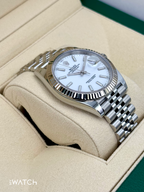 2021 Rolex Datejust 41mm 126334 Stainless Steel Jubilee White Dial