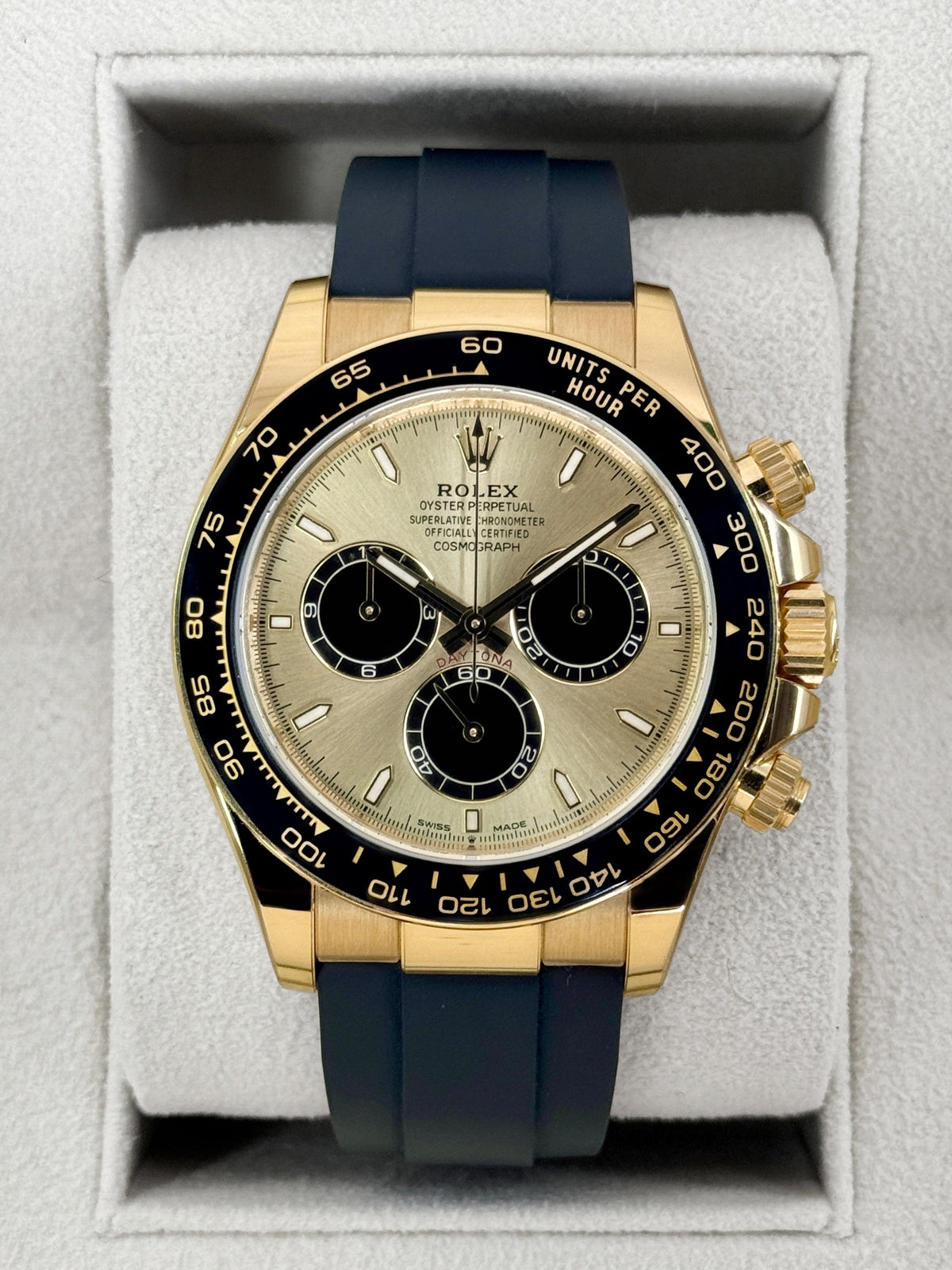 2024 Rolex Daytona 40mm 126518LN Yellow Gold Oysterflex Champagne Pikachu Dial