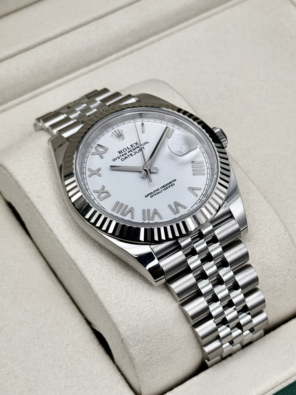 NEW 2026 Rolex Datejust 41mm 126334 Stainless Steel Jubilee White Roman Numeral Dial