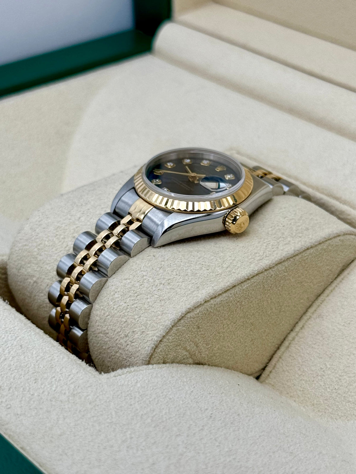 Rolex Lady-Datejust 28mm 79173 Two-Tone Blue 10 Diamond Dial