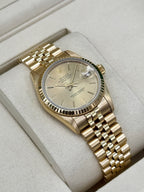 1990 Rolex Datejust 31mm 68278 Yellow Gold Jubilee Champagne Dial (Collectors Set)