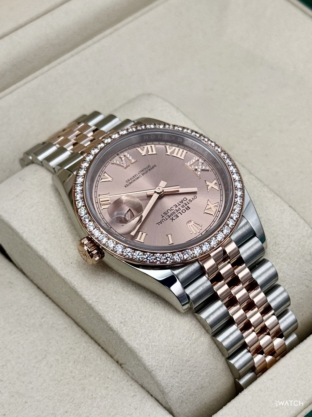 2025 Rolex Datejust 36mm 126281RBR Two-Tone Jubilee Pink Diamond Dial