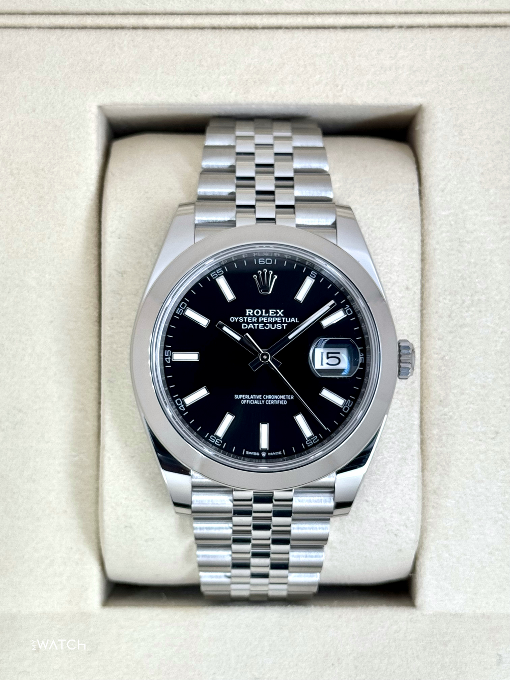 NEW 2025 Rolex Datejust 41mm 126300 Stainless Steel Jubilee Black Dial
