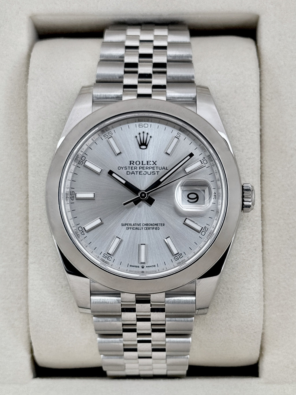 NEW 2025 Rolex Datejust 41mm 126300 Stainless Steel Jubilee Silver Dial