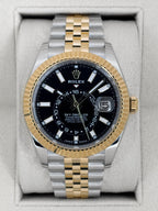 2025 Rolex Sky-Dweller 42mm 336933 Two-Tone Jubilee Black Dial