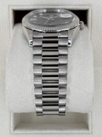 2024 Rolex Day-Date 36mm 128239 Presidential White Gold Blue Ombre Diamond Dial