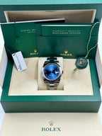 NEW Rolex 2023 Datejust 41mm 126300 Oyster Blue Roman Numeral Dial