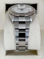 2019 Rolex Datejust 41mm 126334 Stainless Steel Oyster White Roman Numeral Dial