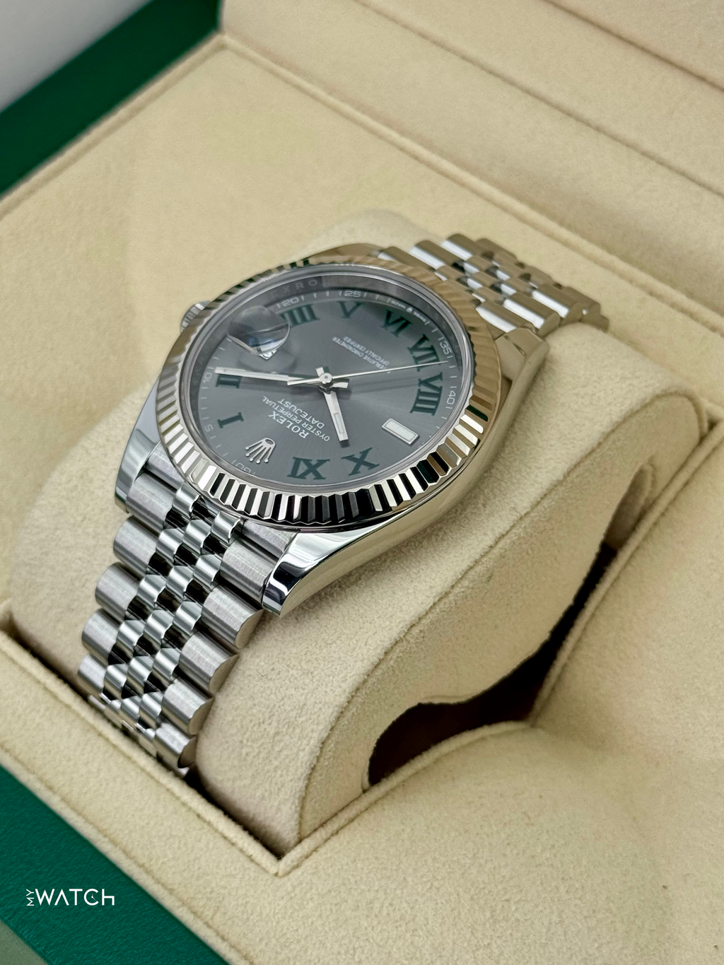 2023 Rolex Datejust 41mm 126334 Jubilee Wimbledon Dial