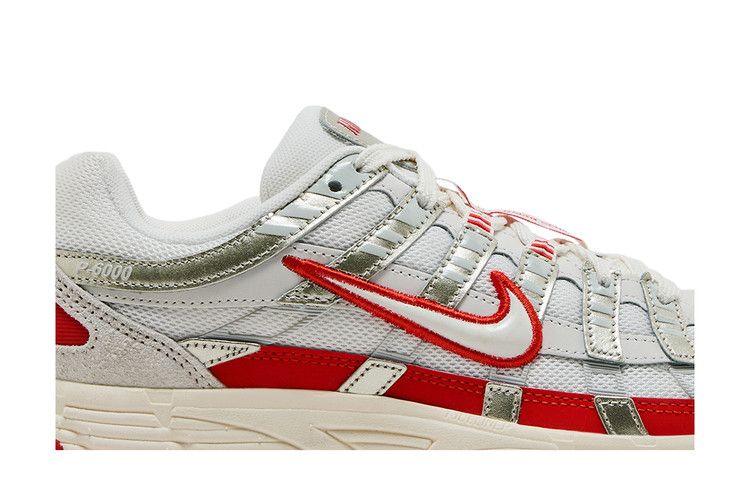 Nike P-6000 Sail Pale Ivory Light Bone Picante Red (Women's)