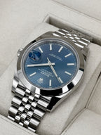 2019 Rolex Datejust 41mm 126300 Stainless Steel Jubilee Blue Dial