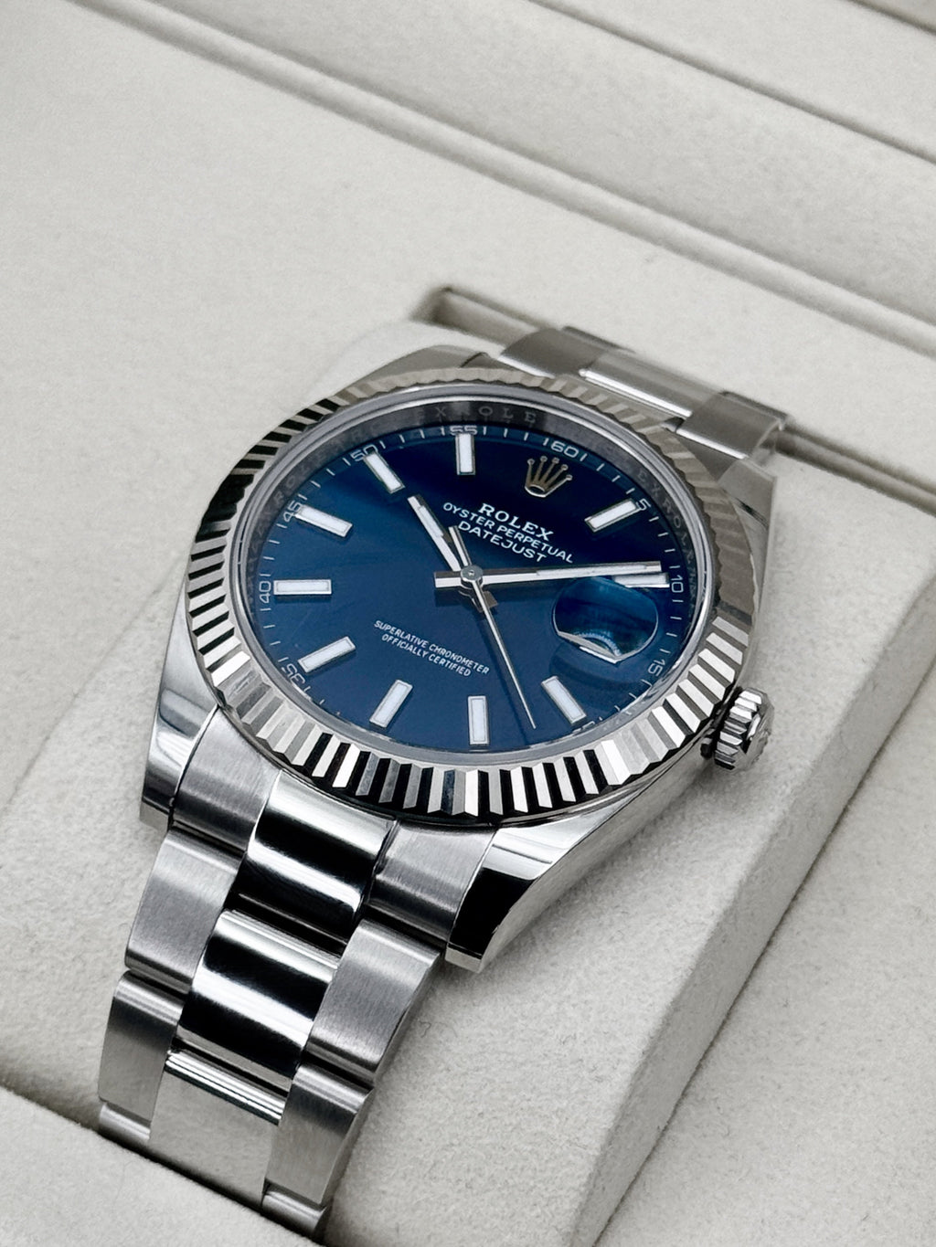 2026 Rolex Datejust 41mm 126334 Stainless Steel Oyster Blue Dial