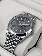 2024 Rolex Datejust 41mm 126300 Stainless Steel Jubilee Rhodium Dial
