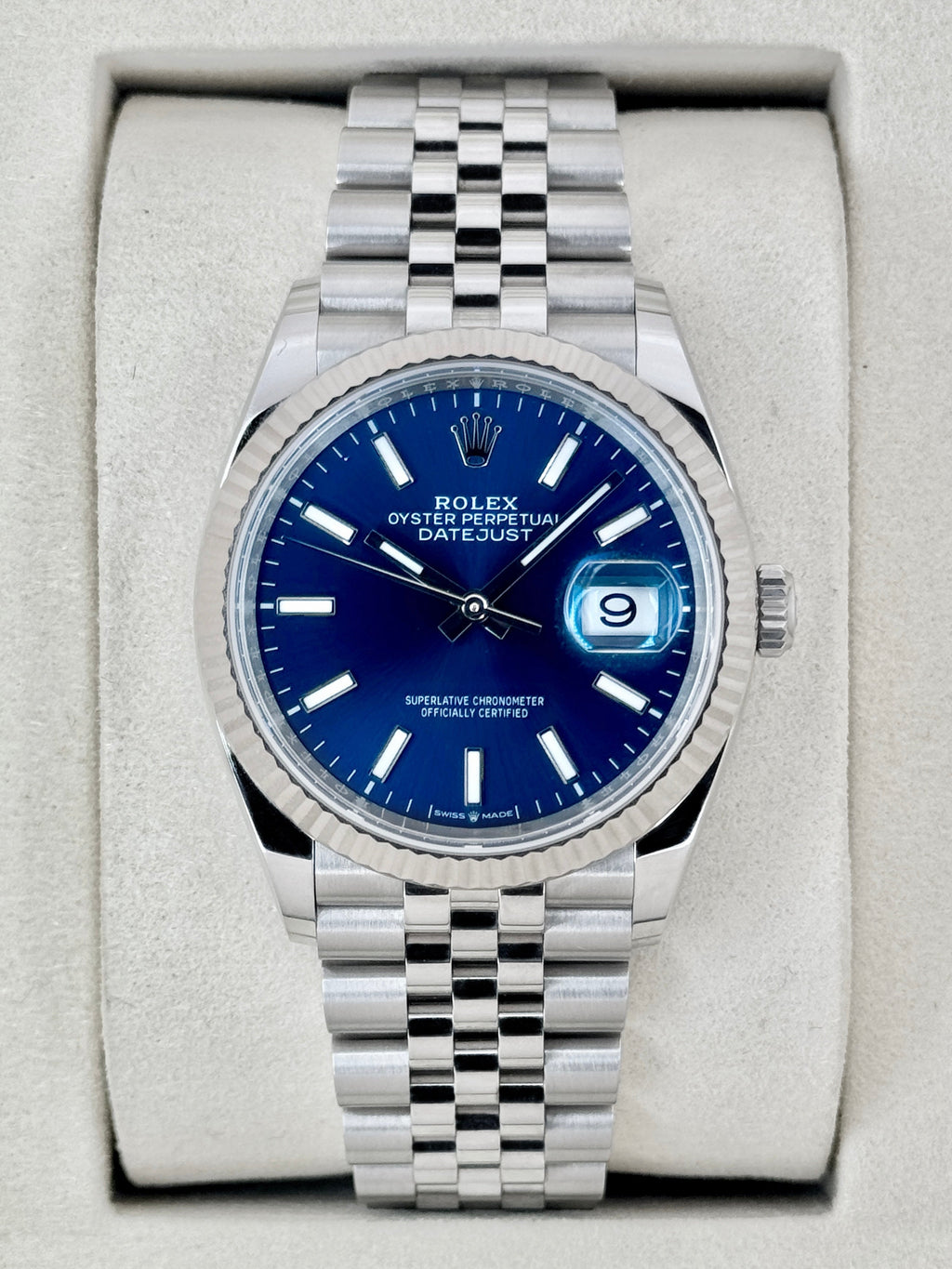 2026 Rolex Datejust 36mm 126234 Stainless Steel Jubilee Blue Dial