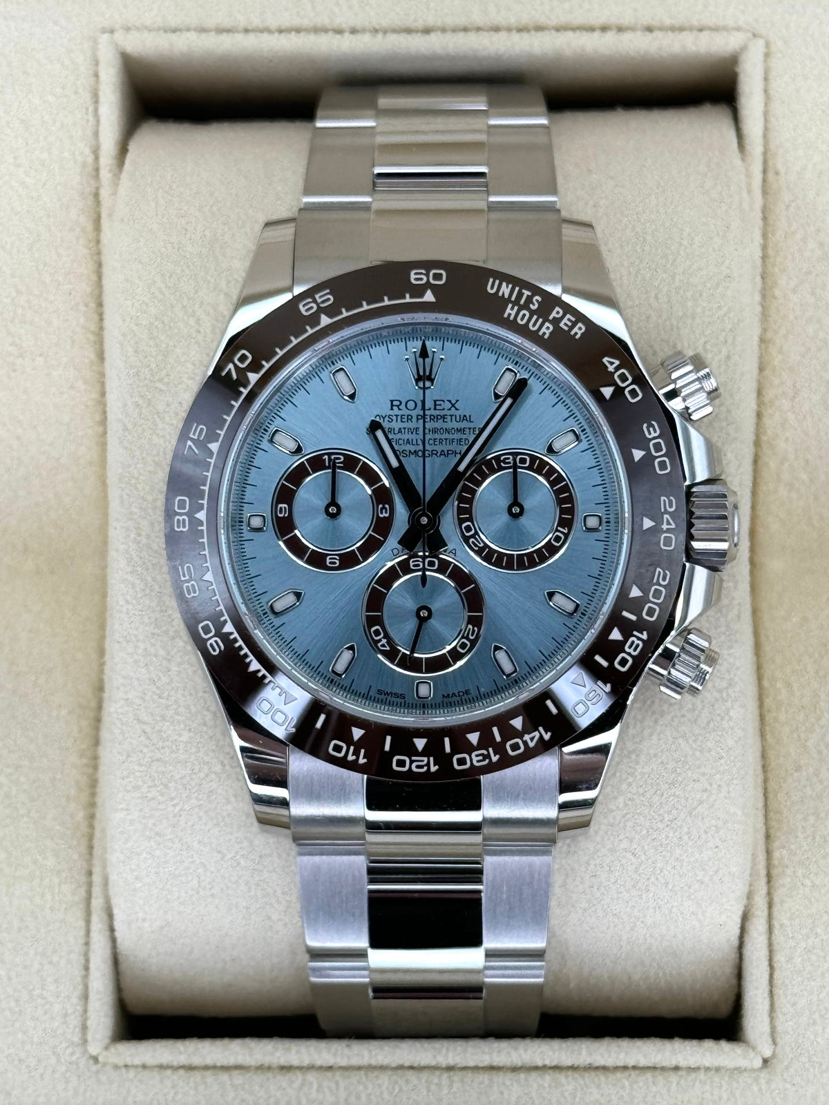 2022 Rolex Daytona 40mm 116506 Platinum Ice Blue Dial
