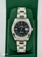 2025 CPO Rolex Datejust II 41mm 116300 Stainless Steel Oyster Black Dial