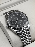 NEW 2026 Rolex Datejust 41mm 126334 Stainless Steel Jubilee Rhodium Diamond Dial