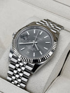 2021 Rolex Datejust 41mm 126334 Stainless Steel Jubilee Rhodium Dial