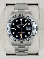 2012 Rolex Explorer II 42mm 216570 Stainless Steel Black Dial