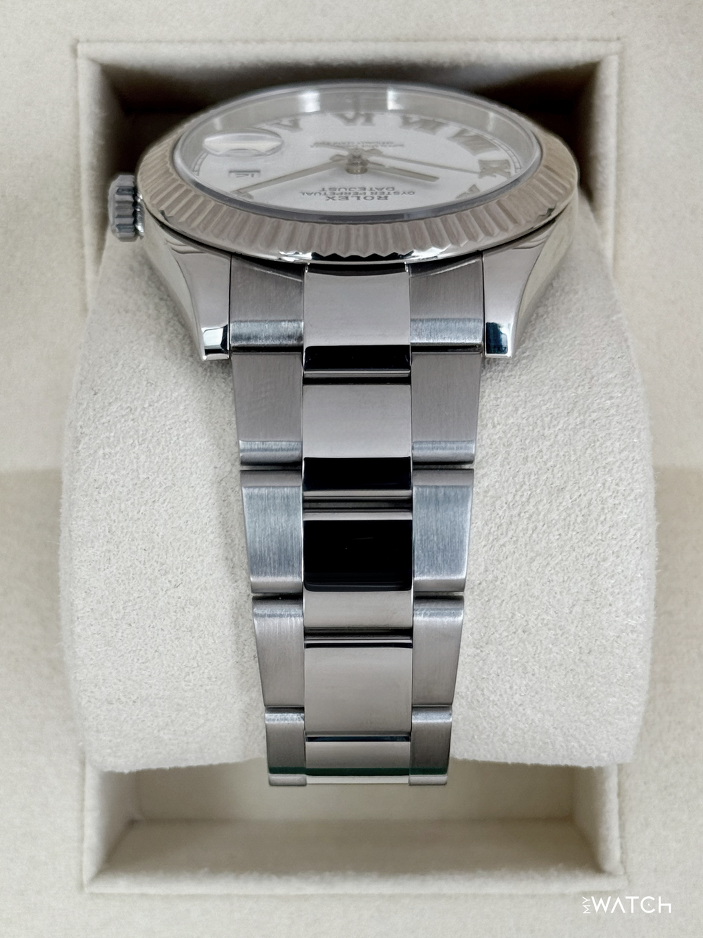 2019 Rolex Datejust 41mm 126334 Stainless Steel Oyster White Roman Numeral Dial