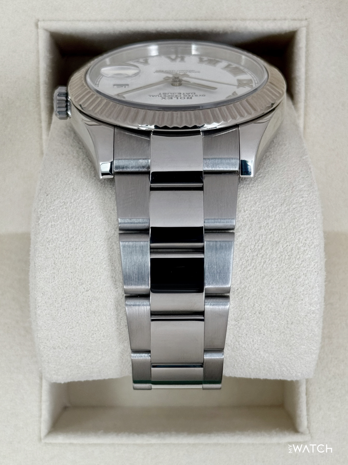2019 Rolex Datejust 41mm 126334 Stainless Steel Oyster White Roman Numeral Dial