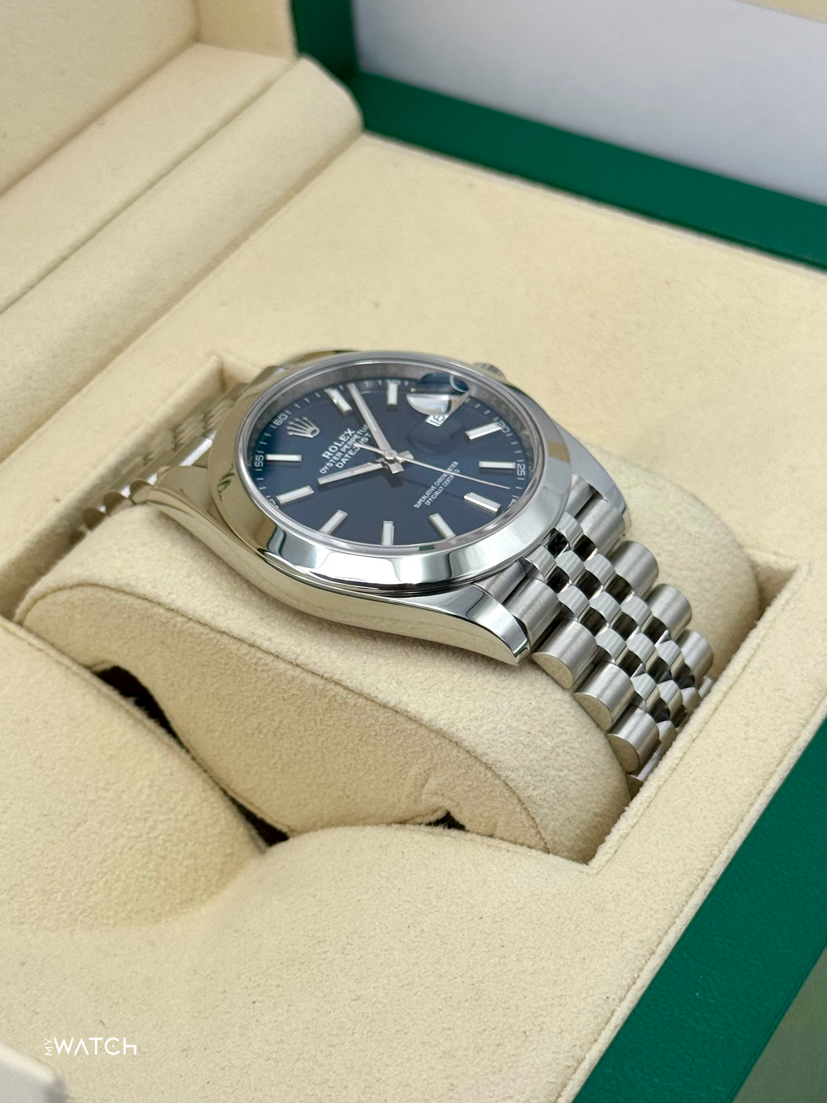 2023 Rolex Datejust 41mm 126300 Stainless Steel Jubilee Blue Dial