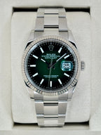 NEW 2026 Rolex Datejust 36mm 126234 Stainless Steel Oyster Green Ombre Dial