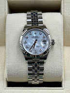 NEW 2022 Rolex Ladies Datejust 28mm 279174 Diamond Mother of Pearl Dial