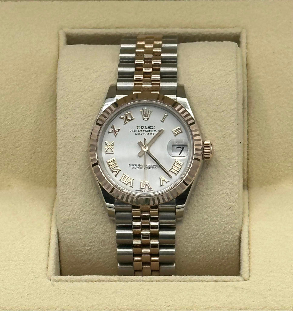 2023 Rolex Datejust 31mm 278271 Two-Tone White Roman Numeral Dial