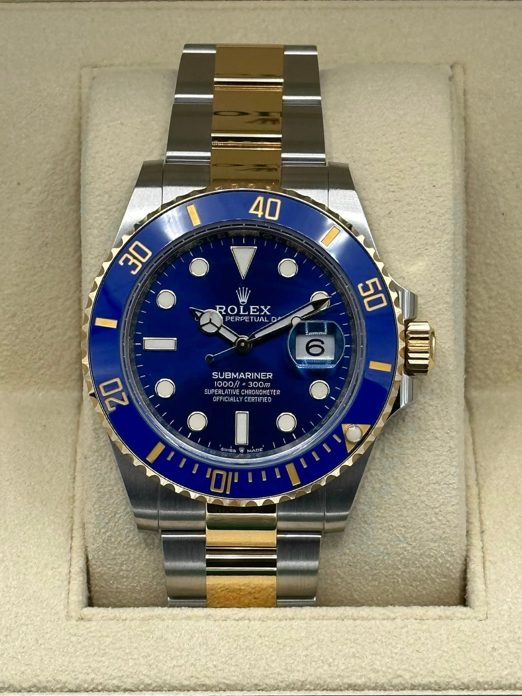 2023 Rolex Submariner "Bluesy" 41mm 126613LB Two-Tone Blue Dial
