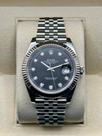 2019 Rolex Datejust 41mm 126334 Jubilee Black Diamond Dial