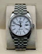 2017 Rolex Datejust 41mm 126334 Jubilee White Stick Dial