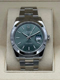 2023 Rolex Datejust 41mm 126300 Oyster Green Dial