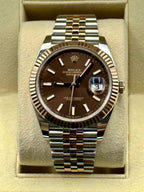 2020 Rolex Datejust 41mm 126331 Two-Tone Rose Gold Chocolate Dial