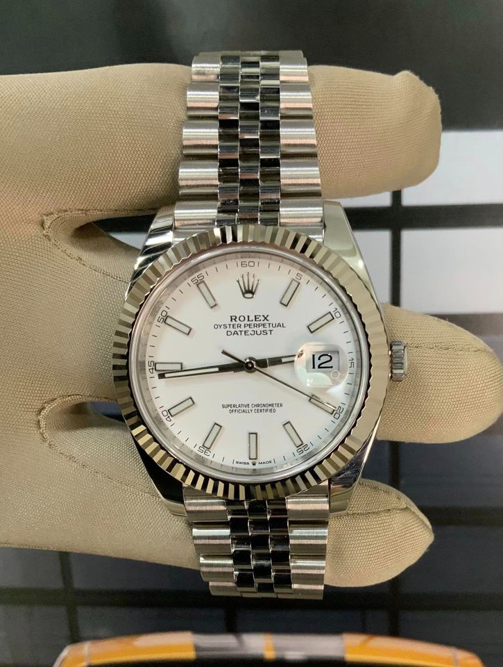 2020 Rolex Datejust 41mm 126334 Jubilee White Stick Dial
