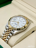 NEW 2026 Rolex Datejust 41mm 126333 Two-Tone Jubilee White Dial