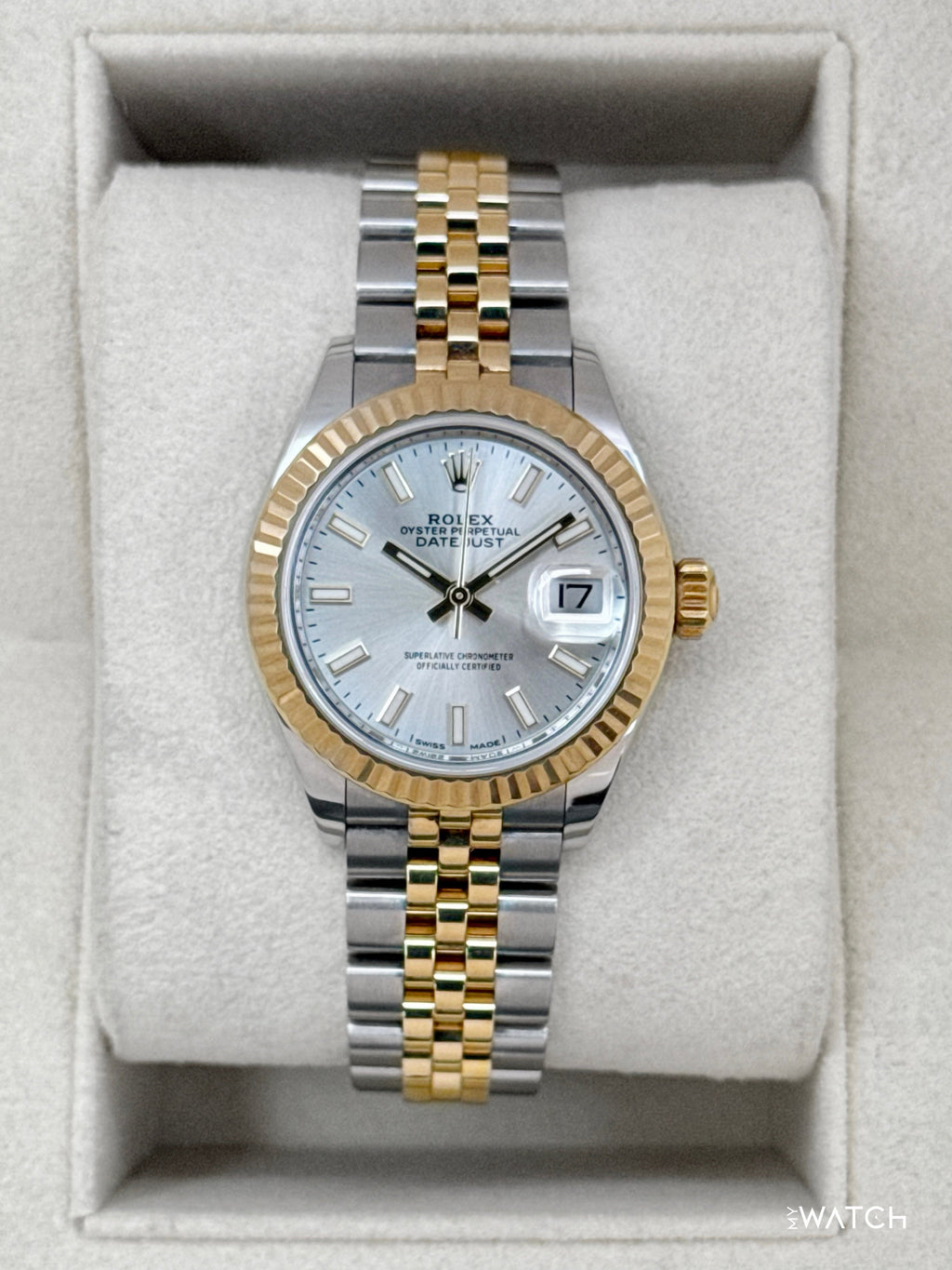 2020 Rolex Lady Datejust 28mm 279173 Two-Tone Jubilee Silver Dial