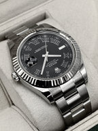 2003 Rolex Datejust II 41mm 116334 Stainless Steel Oyster Black Dial