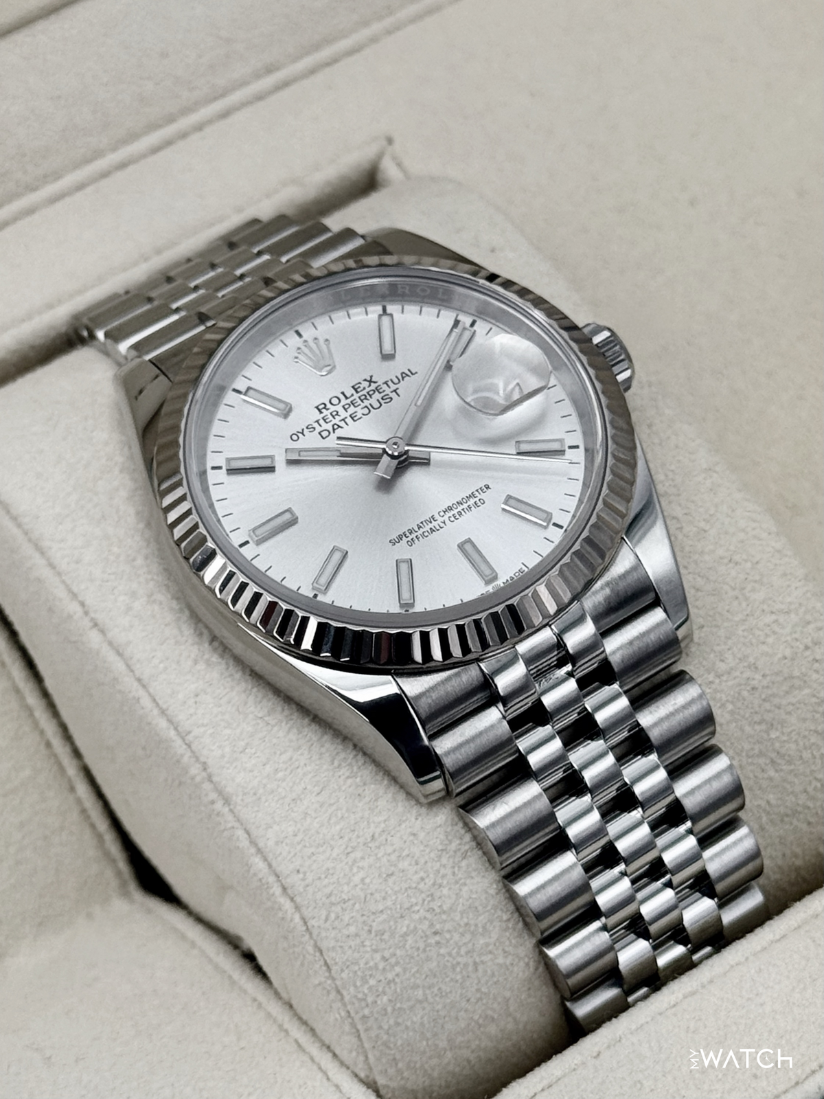 2021 Rolex Datejust 36mm 126234 Stainless Steel Jubilee Silver Dial