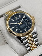 2025 Rolex Sky-Dweller 42mm 336933 Two-Tone Jubilee Black Dial