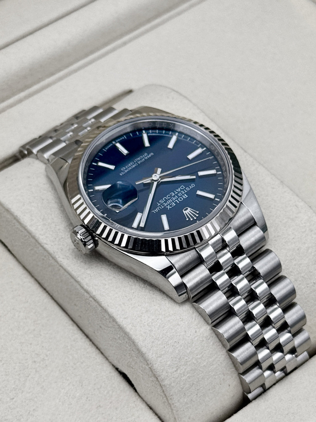 2026 Rolex Datejust 36mm 126234 Stainless Steel Jubilee Blue Dial